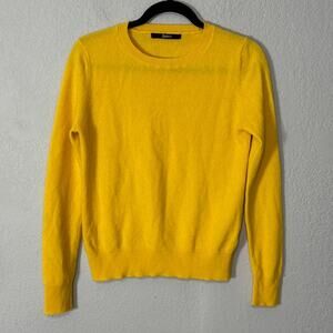 Quince Cashmere Crewneck Sweater Yellow Size Small